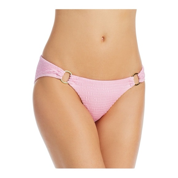 Aqua Other - Aqua Blush Panties with Gold-Tone Hardware